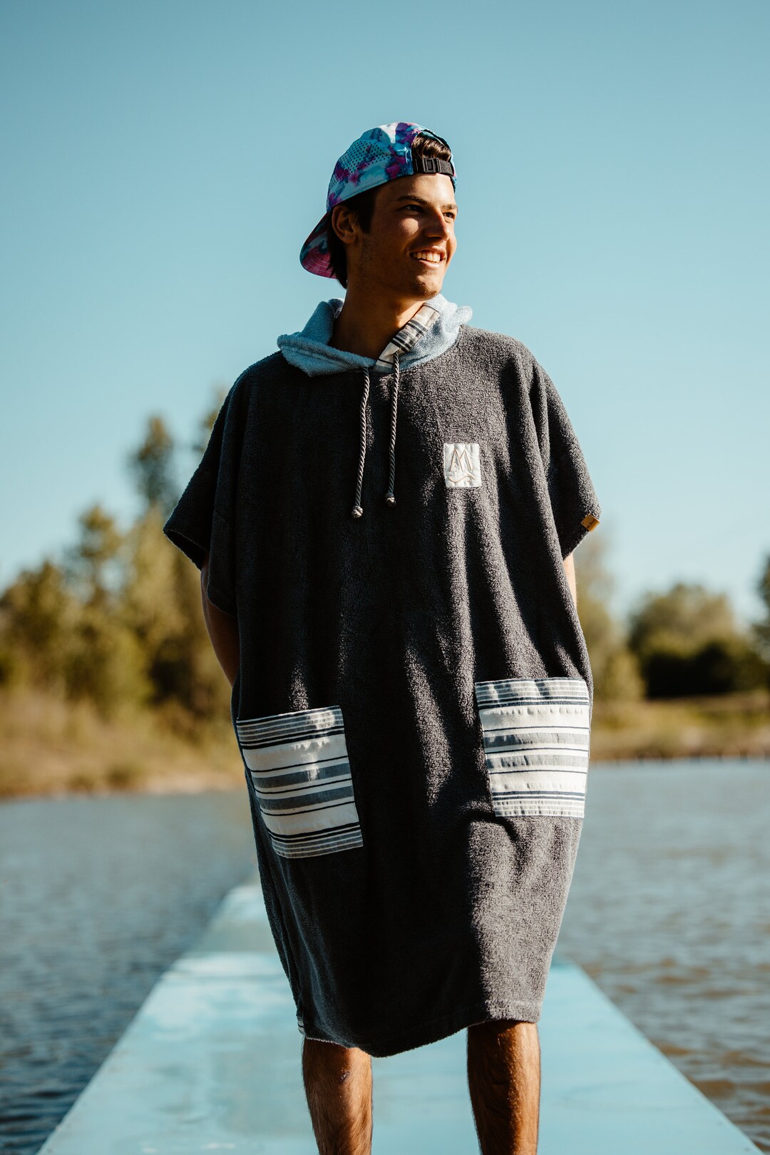 Custom Handmade Poncho, Bamboo Surf Poncho, Bathrobe For Him, Custom Gift For Men, Beach Towel, Personalized Beach Towel, Custom Beach Towel